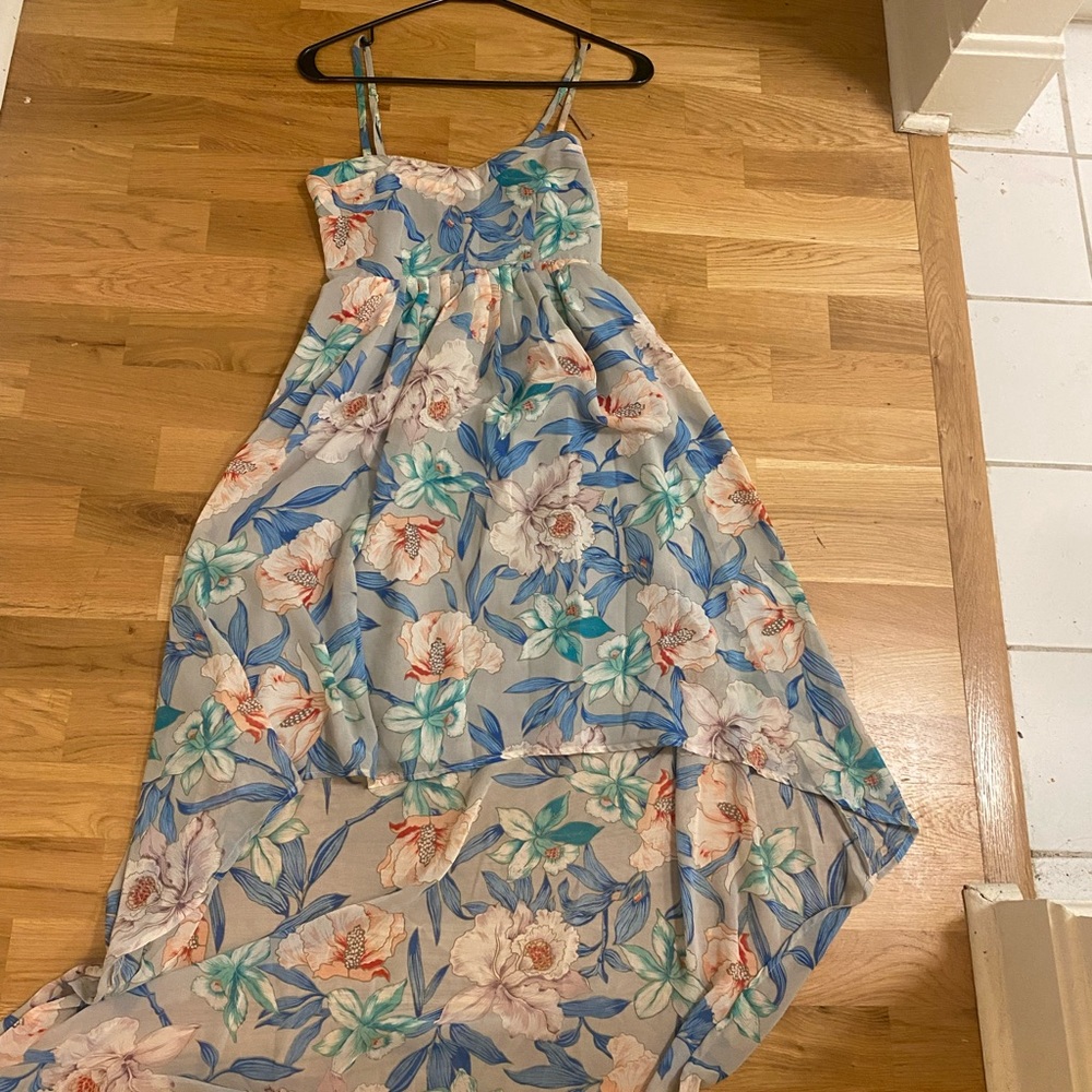 LF millau asymmetrical floral dress- could be great for maternity!!!